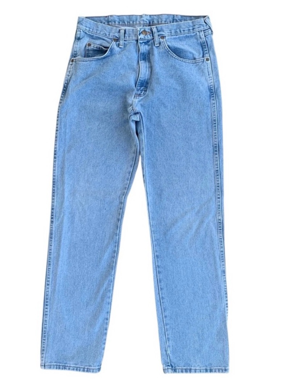 Wrangler Rugged Wear® Relaxed Fit Vintage Indigo Blue Jeans ~ Men’s 34x34